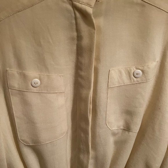 tag missing size 8 petite, cream coloured dress - Picture 3 of 9